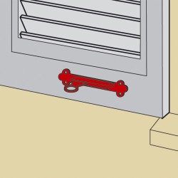 Arrêt de volet à ressort autobloquant