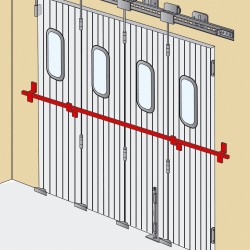 Barre de sécurité pour porte de garage 2 à 4 panneaux