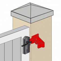 Gâche portail coulissant