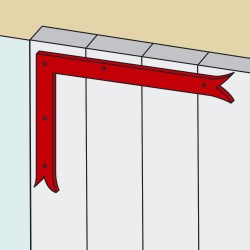 Contre-équerre queue de carpe