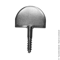 Butée de volet zingué blanc