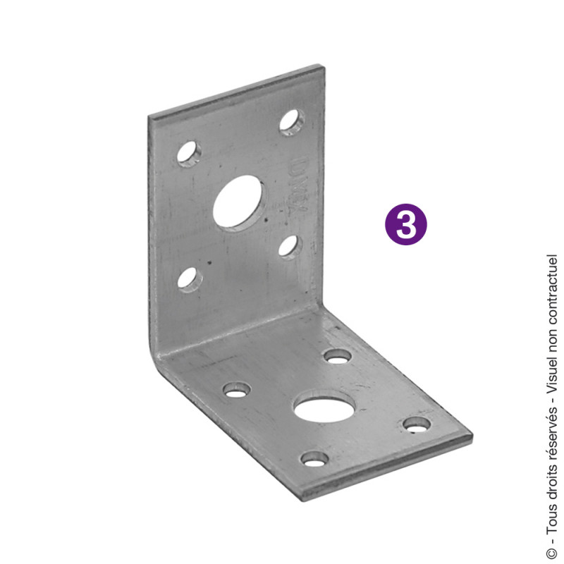 Equerre d'assemblage simple