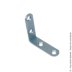Equerre de chaise zingué blanc