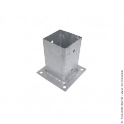 Pied de poteau à visser