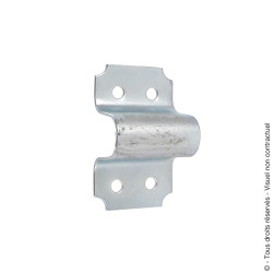 Gâche à visser zingué blanc